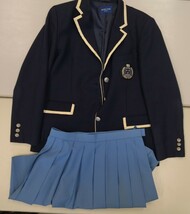 岡山県[創志学園高等学校]女子制服　MICHEL KLEIN　冬服ブレザー13R・スカート　2点(66.48)_画像1