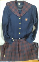 岡山県[就実中学校]女子制服 HANAE MORI ハナエモリ　160A　冬服セーラー服　冬服上下セット(69.54)_画像1