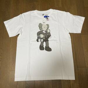 タグ付き 未使用 UNIQLO ユニクロ KAWS カウズ セサミストリート Tシャツ 白 Ｌ