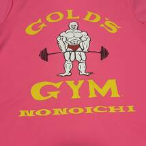 GOLD GYM ゴールドジム プリント Tシャツ ののいち S ピンク_画像4