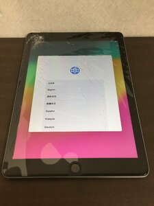 Apple iPad6 32GB 画面割れ バッテリー98% MR6Y2LL/A 第6世代 スペースグレー A1954 現状品