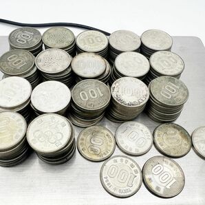 1円スタート★【100円銀貨 おまとめ】稲穂/オリンピック/鳳凰 合計176枚 重量約841.5g 現状保管品★の画像2