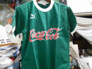 puma T-shirt ( Coca * Cola ) PCR-1000H M size green / white 