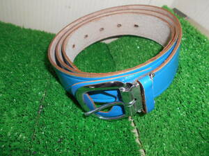  Tiger cow leather belt ( long 110cm) BZB300 blue 