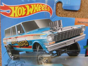 Hot Wheels ’64 NOVA WAGON GASSER HW RACE DAY 4/10 USカード '64シボレーノヴァガッサー ジェリーリグ ワゴン ブレンドンベトゥスキー