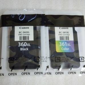 CANON キヤノン 純正インク BC-360XL BC-361XL 大容量 ブラック＋カラー 2個セットの画像1
