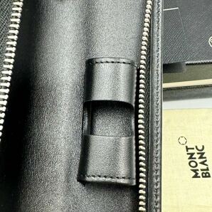 未使用品 モンブラン ペンケース MB101782 レザー 1本用 ブラック マイスターシュテュック ボールペン 筆箱 万年筆 シエナの画像5