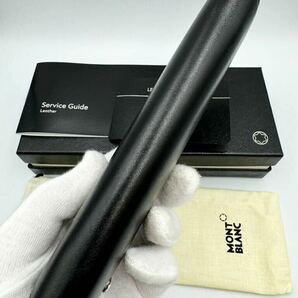 未使用品 モンブラン ペンケース MB101782 レザー 1本用 ブラック マイスターシュテュック ボールペン 筆箱 万年筆 シエナの画像9