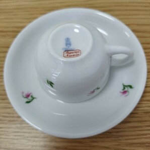 【100円スタート】アウガルテン Augarten デミタスカップ＆ソーサー カップ コーヒーカップ ティーカップ ペア デミタスカップ 2客セットの画像5