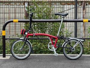 BROMPTON S6R 2022年モデル リアキャリア付 ブロンプトン 中古美品【輪行袋、レックマウント付】