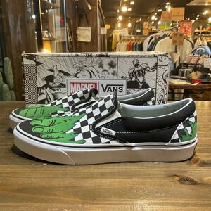 VANS Classic Slip-On Hulk バンズ クラシック スリッポン ハルク チェッカーフラッグ 美中古品 size 28.5cm 