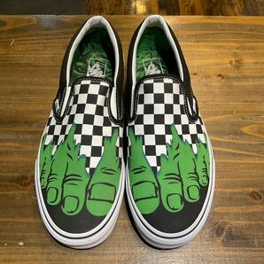 VANS Classic Slip-On Hulk バンズ クラシック スリッポン ハルク チェッカーフラッグ 美中古品 size 28.5cm の画像3