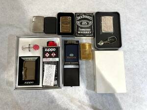 #26300 Zippo ジッポ ライター オイル缶 まとめ 7点　未使用品有 着火未確認 ジャンク　ネーム入り含む