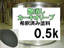 ◆ ミリタリー系　マットカラー　艶消しカーキオリーブ　塗料　希釈済_画像1