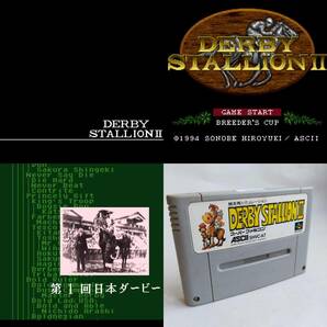 ダービースタリオン2 スーパーファミコン 動作確認済・端子清掃済[SFC6454_164]