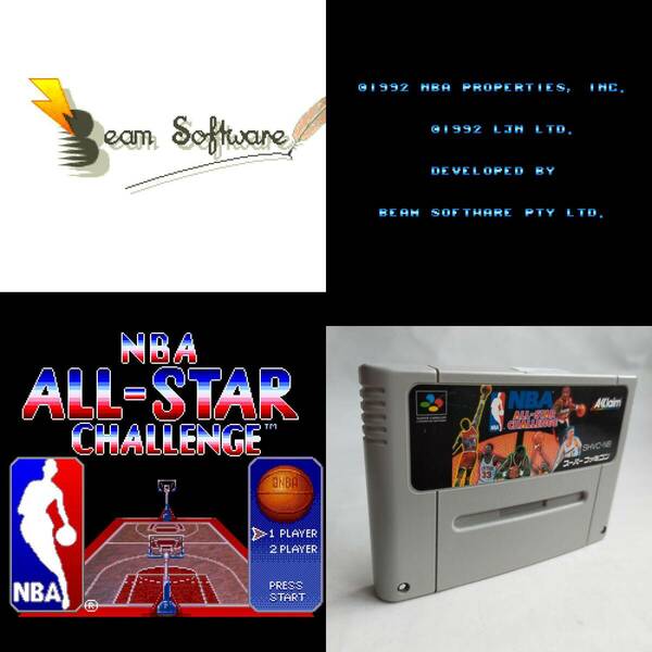 NBAオールスターチャレンジ スーパーファミコン 動作確認済・端子清掃済[SFC6466_137]