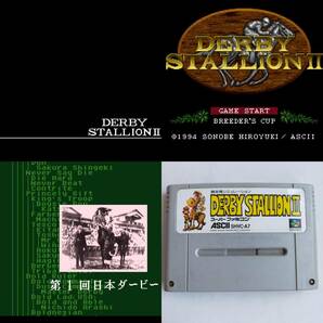 ダービースタリオン2 スーパーファミコン 動作確認済・端子清掃済[SFC6454_29]