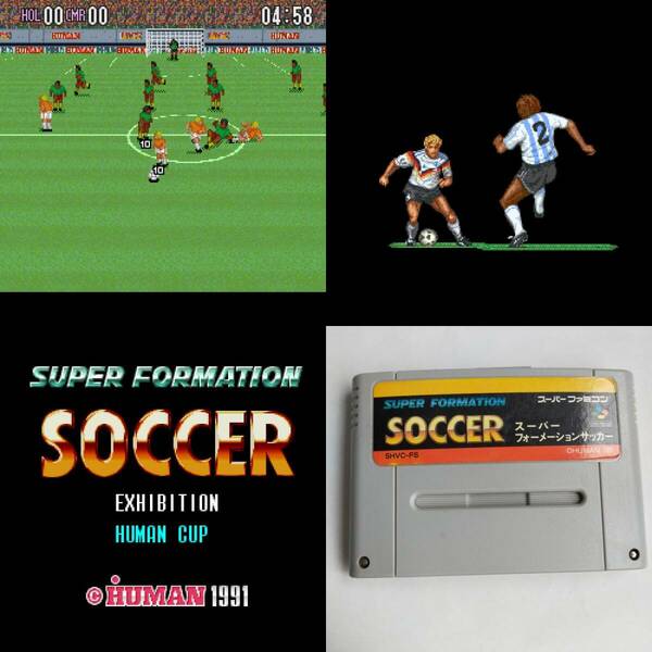 スーパーフォーメーションサッカー スーパーファミコン 動作確認済・端子清掃済[SFC6523_596]