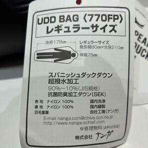 【OMO181YS】NANGA ナンガ 寝袋 シュラフ マミー型 ウルトラドライダウンバッグ 280DX レギュラーサイズ RED アウトドア 防災 未開封保管品の画像6