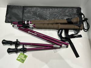 【OMO283YS】SINANO シナノ FOLDER TWIST フォールダー ツイスト MODEL115 100-115cm ボルダー トレッキングポール 折り畳み 未使用保管品