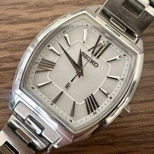 【1円〜】SEIKO LUKIA セイコー ルキア 腕時計　3B51-0AM0 レディース シルバー 1P ソーラー 電波 動作未確認