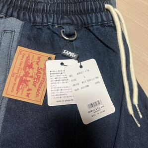 即決 2023 SAPEUR DENIM TRACK PANTS Lサイズ Indigo 正規 新品未使用 サプール デニム トラック パンツ インディゴ 完売品 sapeur の画像5