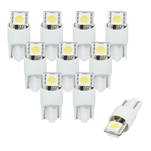 R.A.C LED W5W T10 12V5W ウェッジ 両面発光 発光色 ホワイト 10個入り