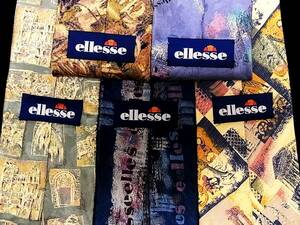 卸価格【５本セット USED５本全良品セット】№2673③■５本全て エレッセ【ellesse】ネクタイ■KA244G3N