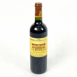 未開栓 古酒 ラ・クロワ・ド・ボーカイユ CROIX DE BEAUCAILLOU 2008 750ml 赤ワイン [U12394]