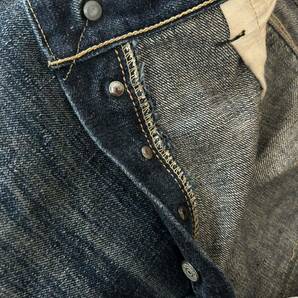 Levi's リーバイス 501xx 47 片面 40s WW2 大戦モデル 46モデル 濃紺 鬼ヒゲ 革パッチ ビンテージ 検索 s506xxe 506xx 507xx の画像8