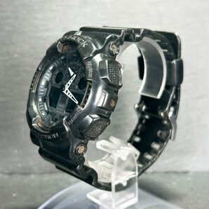 CASIO カシオ G-SHOCK ジーショック GA-100-1A1 腕時計 クオーツ アナデジ 多機能 ブラック ステンレススチール メンズ 新品電池交換済みの画像6