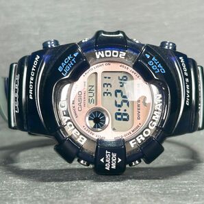 CASIO カシオ Baby-G ベビージー FROGMAN フロッグマン BGW-103K-2 腕時計 クオーツ デジタル 多機能 潜水 ステンレススチール 電池交換済の画像4