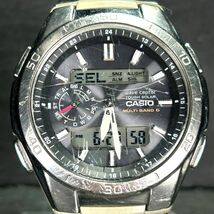 CASIO カシオ WAVE CEPTOR ウェーブセプター WVA-M650D-1A 腕時計 タフソーラー 電波時計 アナデジ カレンダー ステンレススチール メンズ_画像3