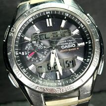 CASIO カシオ WAVE CEPTOR ウェーブセプター WVA-M650D-1A 腕時計 タフソーラー 電波時計 アナデジ カレンダー ステンレススチール メンズ_画像1