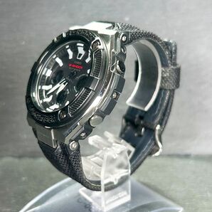 美品 CASIO カシオ G-SHOCK ジーショック G-STEEL ジースチール GST-W330AC-1A 腕時計 タフソーラー 電波時計 アナデジ 多機能 メンズの画像6