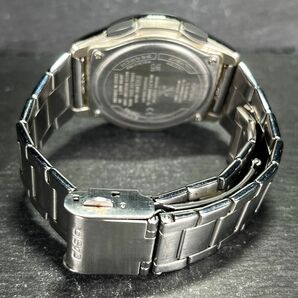 CASIO カシオ WAVECEPTOR ウェーブセプター WVA-M630D-2AJF 腕時計 アナデジ 電波ソーラー マルチバンド6 紺文字盤 シルバー ステンレスの画像6