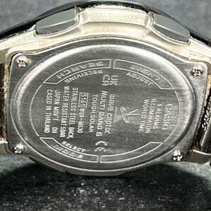 CASIO カシオ WAVECEPTOR ウェーブセプター WVA-M630D-2AJF 腕時計 アナデジ 電波ソーラー マルチバンド6 紺文字盤 シルバー ステンレスの画像7