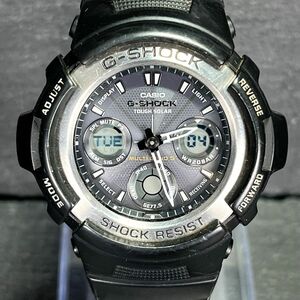 CASIO カシオ G-SHOCK Gショック AWG-100-1A 腕時計 アナデジ 電波ソーラー マルチバンド5 カレンダー ブラック 樹脂バンド ステンレス