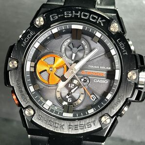 新品 CASIO カシオ G-SHOCK ジーショック G-STEEL ジースチール GST-B100B-1A4 腕時計 タフソーラー モバイルリンク アナログ 多機能の画像2