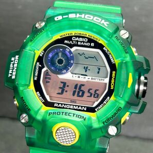 Love The Sea And The Earth 希少 超美品 CASIO カシオ G-SHOCK ジーショック レンジマン マルチバンド6 電波ソーラー 腕時計 GW-9401KJ-3の画像2