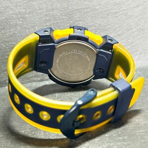美品 CASIO カシオ G-SHOCK ジーショック G-LIDE ジーライド DWX-100 腕時計 クオーツ デジタル 多機能 ネイビー×イエロー 新品電池交換済の画像7