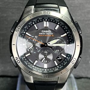 CASIO カシオ WAVECEPTOR ウェーブセプター WVQ-M410-1AJF メンズ 腕時計 アナログ 電波ソーラー デイト マルチバンド6 ブラック文字盤の画像1