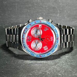 SWATCH スウォッチ IRONY アイロニー ROSSO FURORE AG2006 YCS494G メンズ 腕時計 アナログ クオーツ クロノグラフ デイト 新品電池交換済の画像5