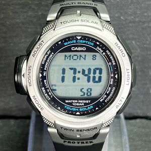 CASIO カシオ PROTREK プロトレック PRW-500J-1JF メンズ 腕時計 デジタル 電波ソーラー ツウィンセンサー マルチバンド5 ステンレス 樹脂