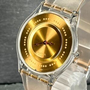 SWATCH スウォッチ SKIN スキン PLUME DE FETE プルームドフェッテ AG2001 SFK136 ユニセックス 腕時計 アナログ クオーツ 新品電池交換済の画像2