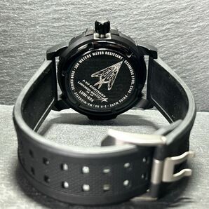 美品 LUMINOX ルミノックス F-117 NIGHTHAWK ナイトホーク 6400-200 腕時計 クオーツ アナログ カレンダー 回転ベゼル メンズ 動作確認済みの画像6