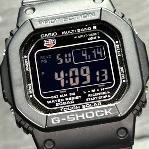 美品 CASIO カシオ G-SHOCK ジーショック GW-M5610U-1B 腕時計 タフソーラー 電波時計 デジタル 多機能 ステンレススチール 動作確認済み