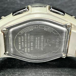 CASIO カシオ WAVECEPTOR ウェーブセプター WVA-470DJ-1AJF 腕時計 アナデジ 電波ソーラー ブラック文字盤 シルバー ステンレス 箱付きの画像7