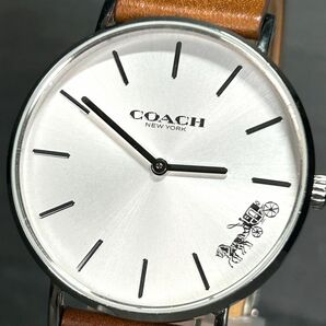 美品 COACH コーチ PERRY ペリー 14503120 腕時計 クオーツ アナログ ステンレススチール ホワイト文字盤 新品電池交換済み 動作確認済みの画像2