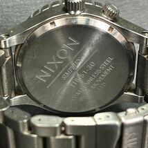 NIXON ニクソン Simplify 51-30 腕時計 クオーツ アナログ 体とグラフ ステンレススチール ブラック文字盤 シルバー ビックフェイス メンズ_画像8